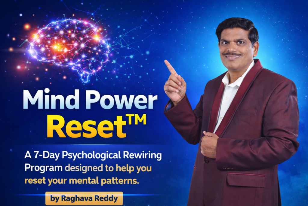 Mind Power Reset™ A 7-Day Psychological Rewiring Program designed to help you reset your mental patterns.
